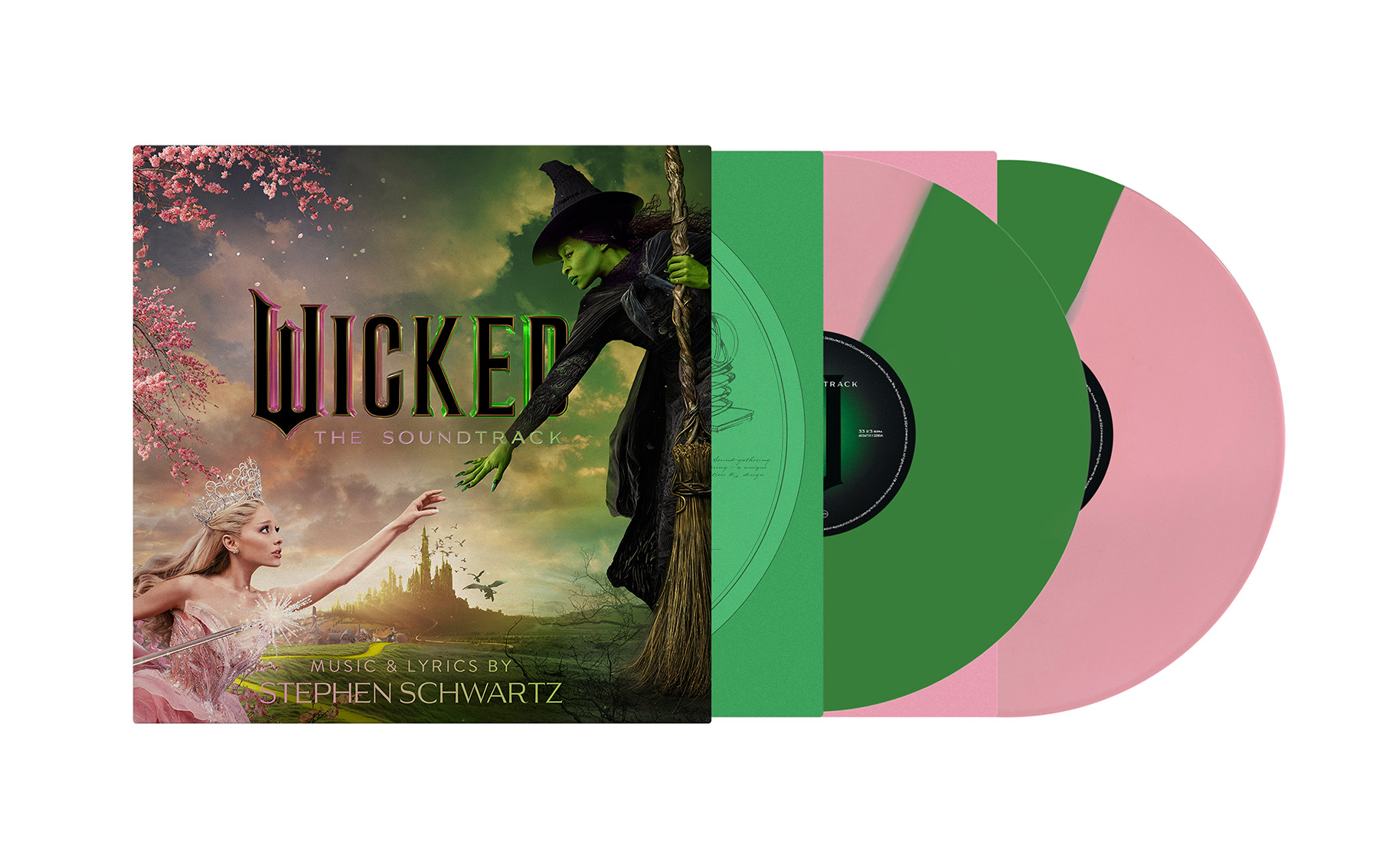Wicked LPレコード vinyl Wicked: The Soundtrack (LP) [Limited Pink & Green Vinyl