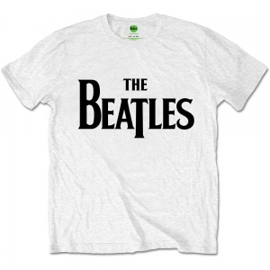 BEATLES - LOGO -WHITE M-