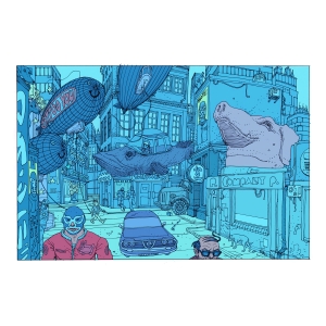 MEIJER, VICTOR - STRAATGEZICHT -GICLEE-