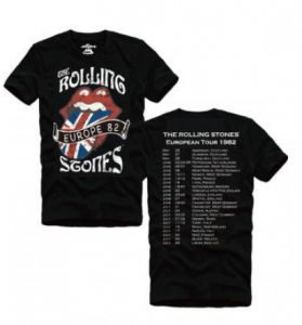 ROLLING STONES =T-SHIRT= - EUROPE 82 -SMALL-