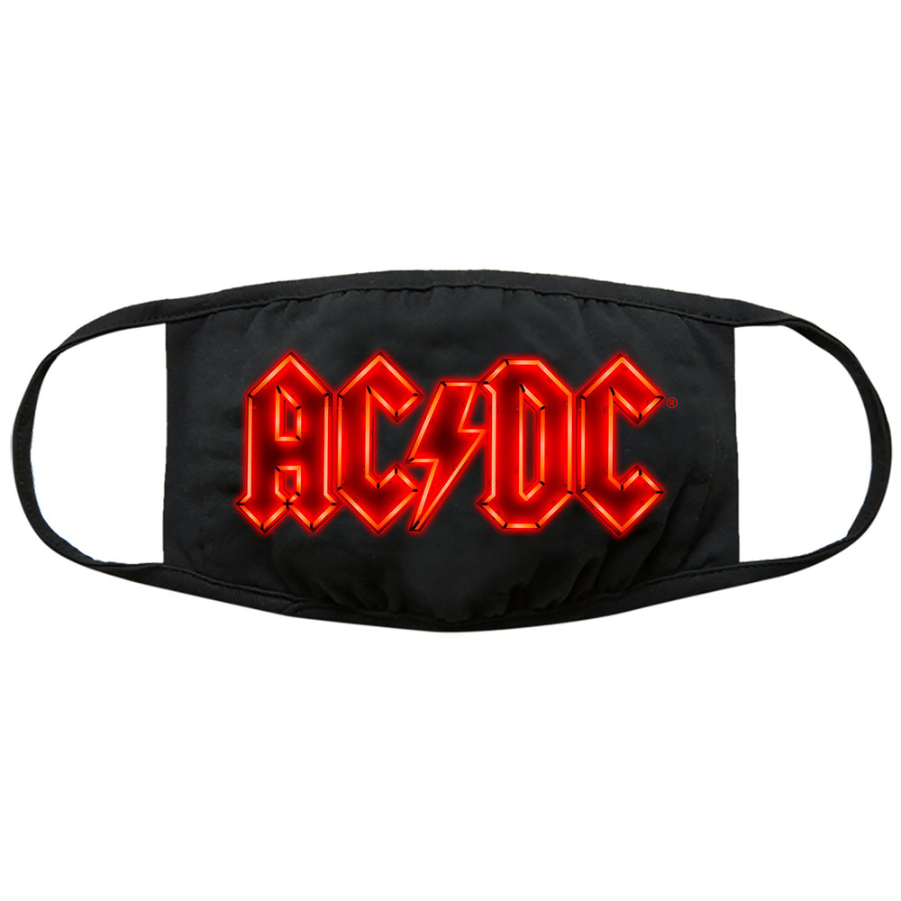 MONDKAPJE - AC/DC FACE MASK: NEON LOGO