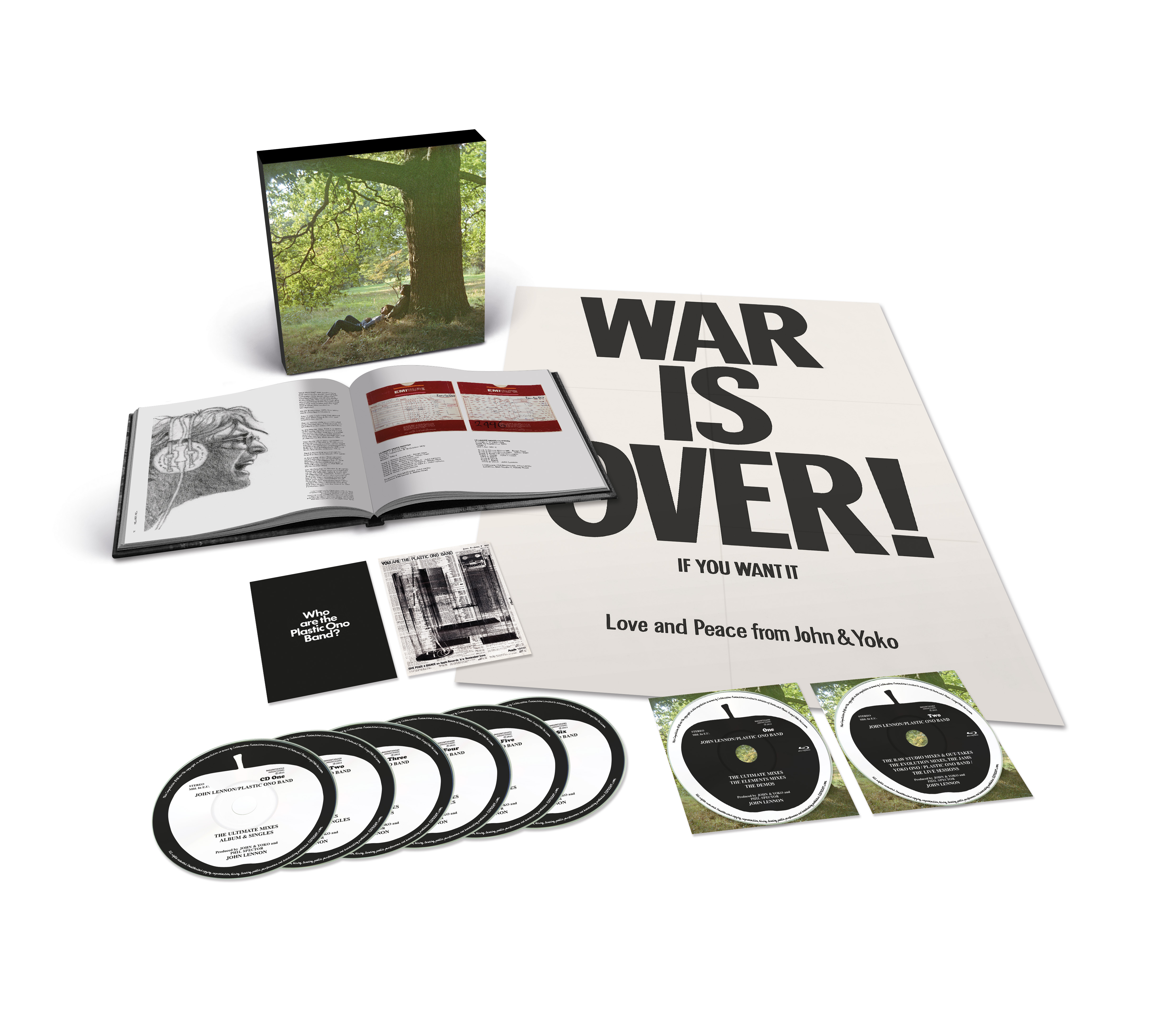 LENNON, JOHN - PLASTIC ONO BAND -LIMITED 6CD +2BLU-RAY BOX-