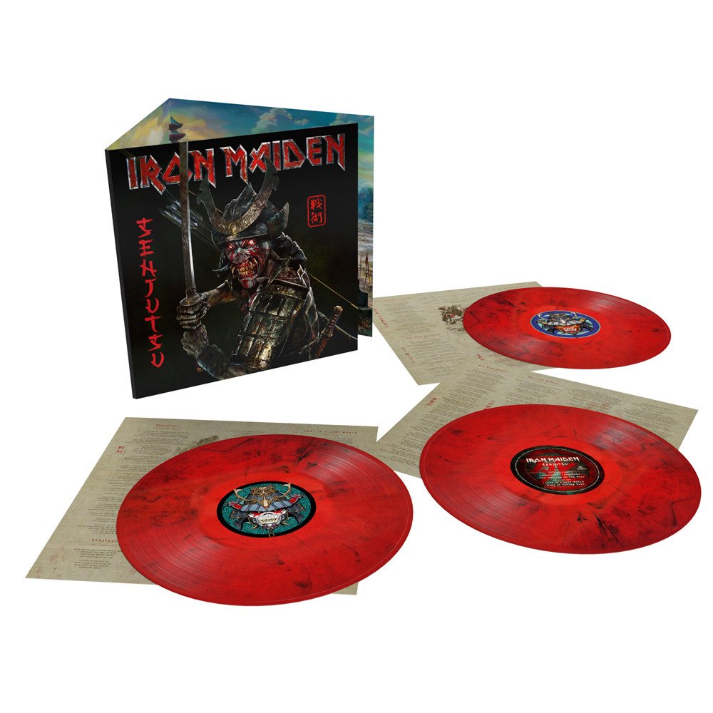 IRON MAIDEN - SENJUTSU -INDIE ONLY RED/BLACK VINYL-