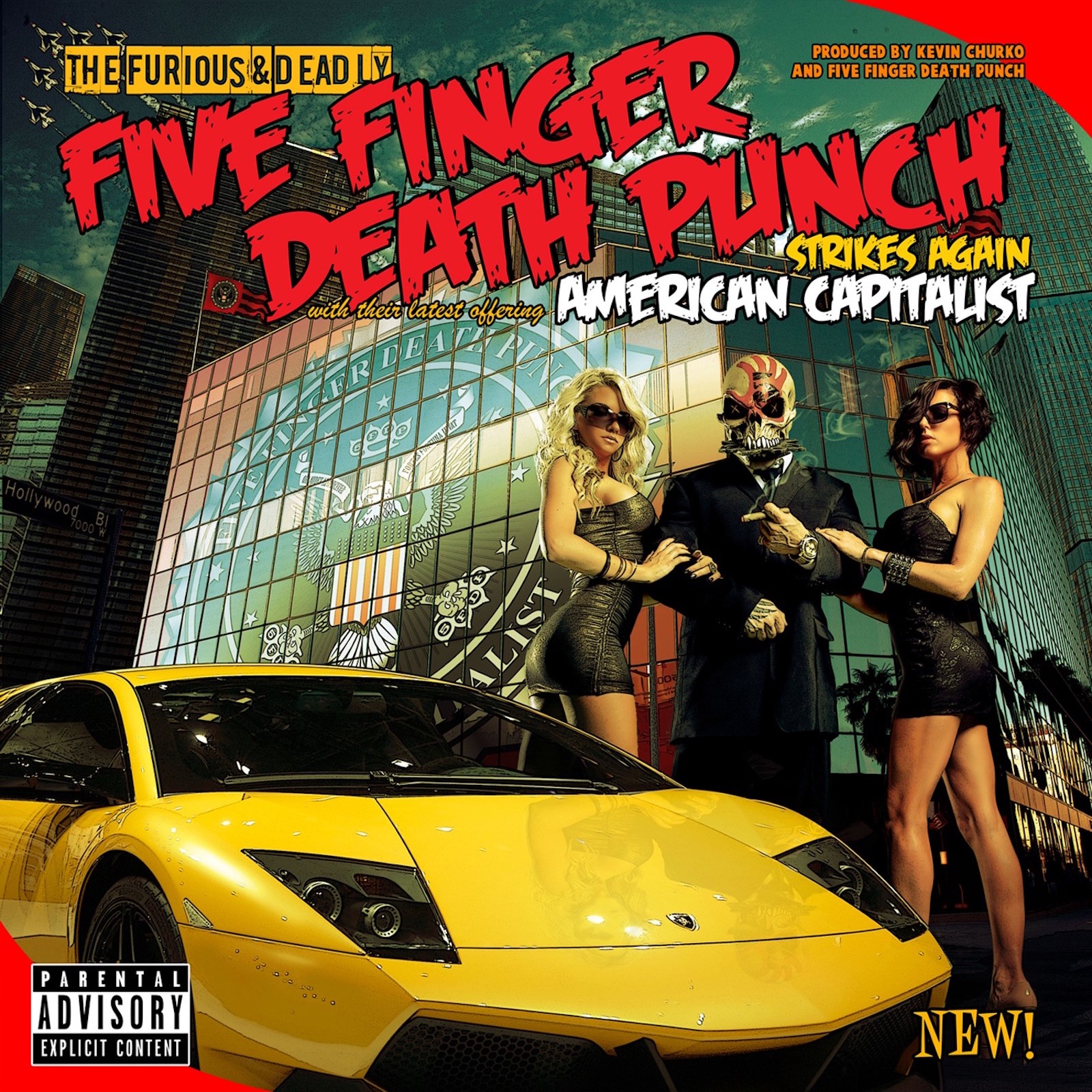 FIVE FINGER DEATH PUNCH - AMERICAN CAPITALIST -COLOURED-
