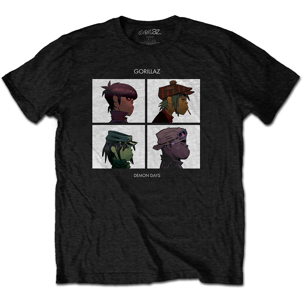 GORILLAZ - DEMON DAYS BLACK -S-