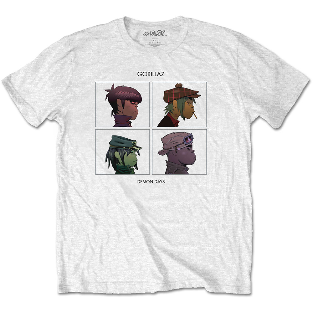GORILLAZ - DEMON DAYS WHITE -XL-