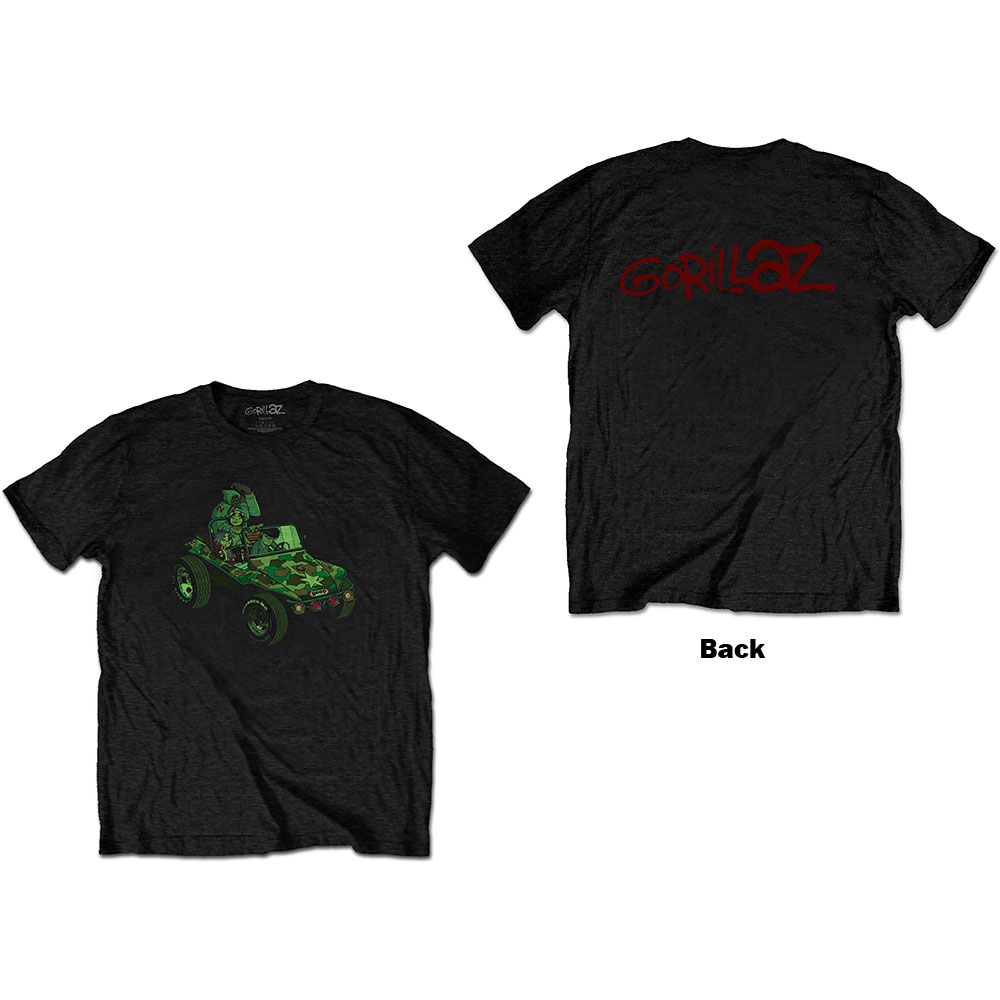 GORILLAZ - GREEN JEEP BLACK -S-