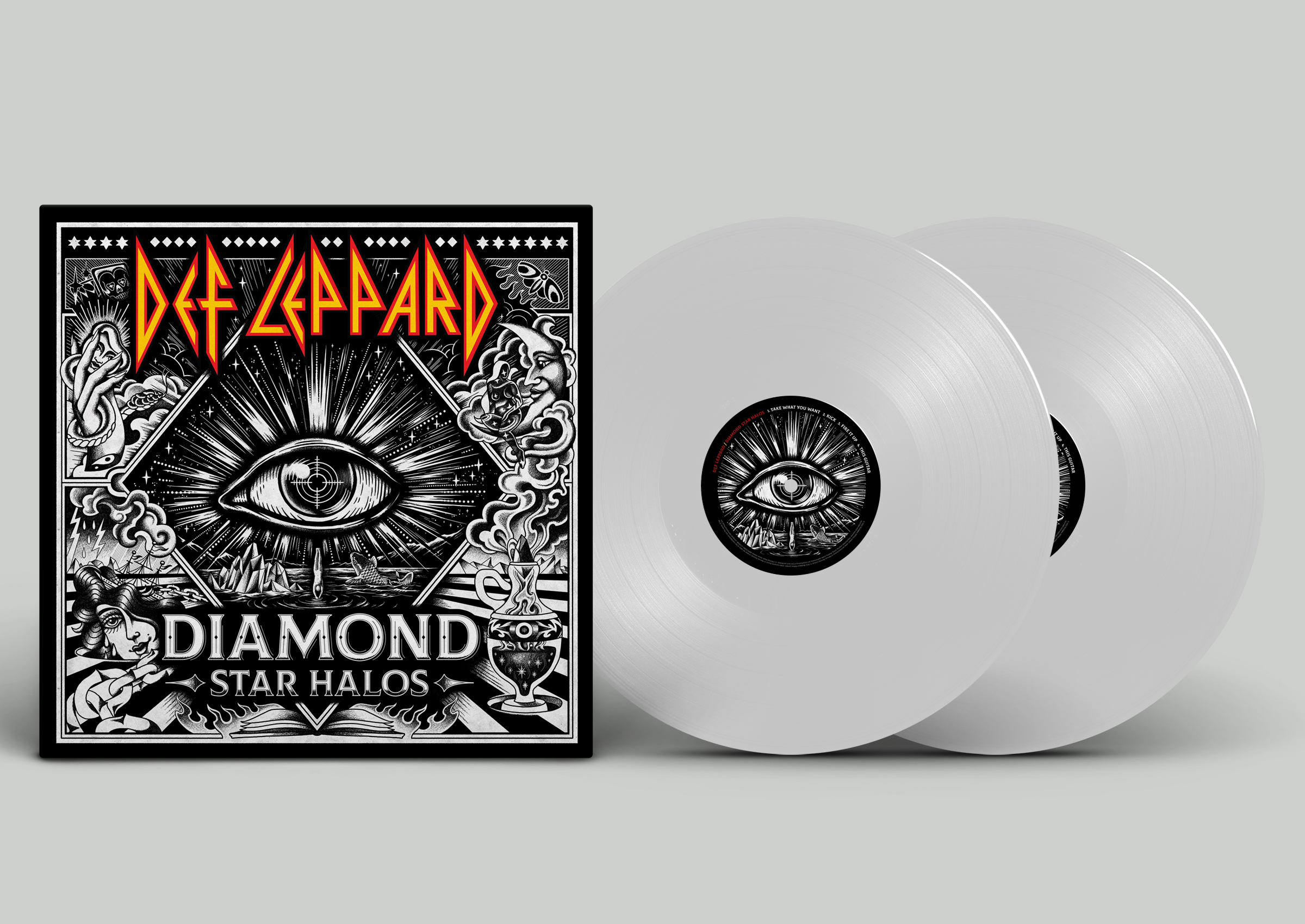 DEF LEPPARD - DIAMOND STAR HALOS -INDIE ONLY CLEAR VINYL-