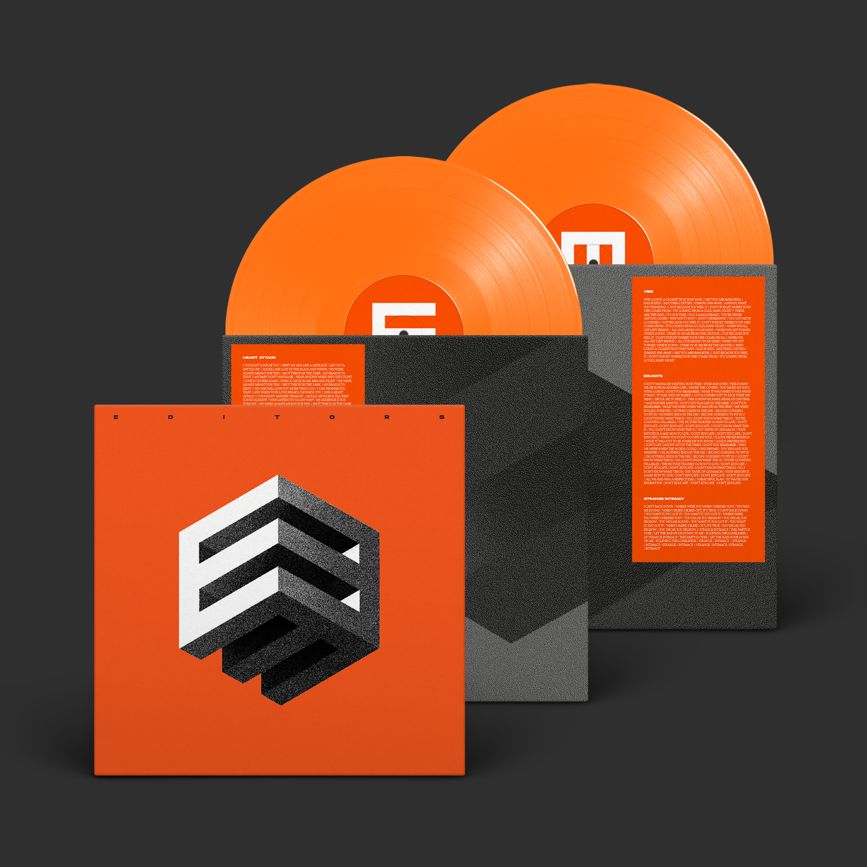 EDITORS - EBM -ORANGE COLOURED-