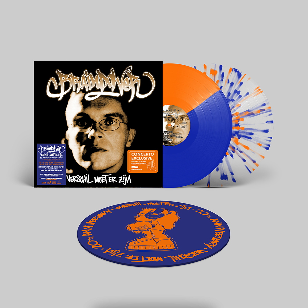 BRAINPOWER - VERSCHIL MOET ER ZIJN -ORANGE/BLUE- + SLIPMAT
