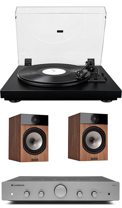 AUDIO SET 1 - PLATENSPELER VERSTERKER & BOXEN