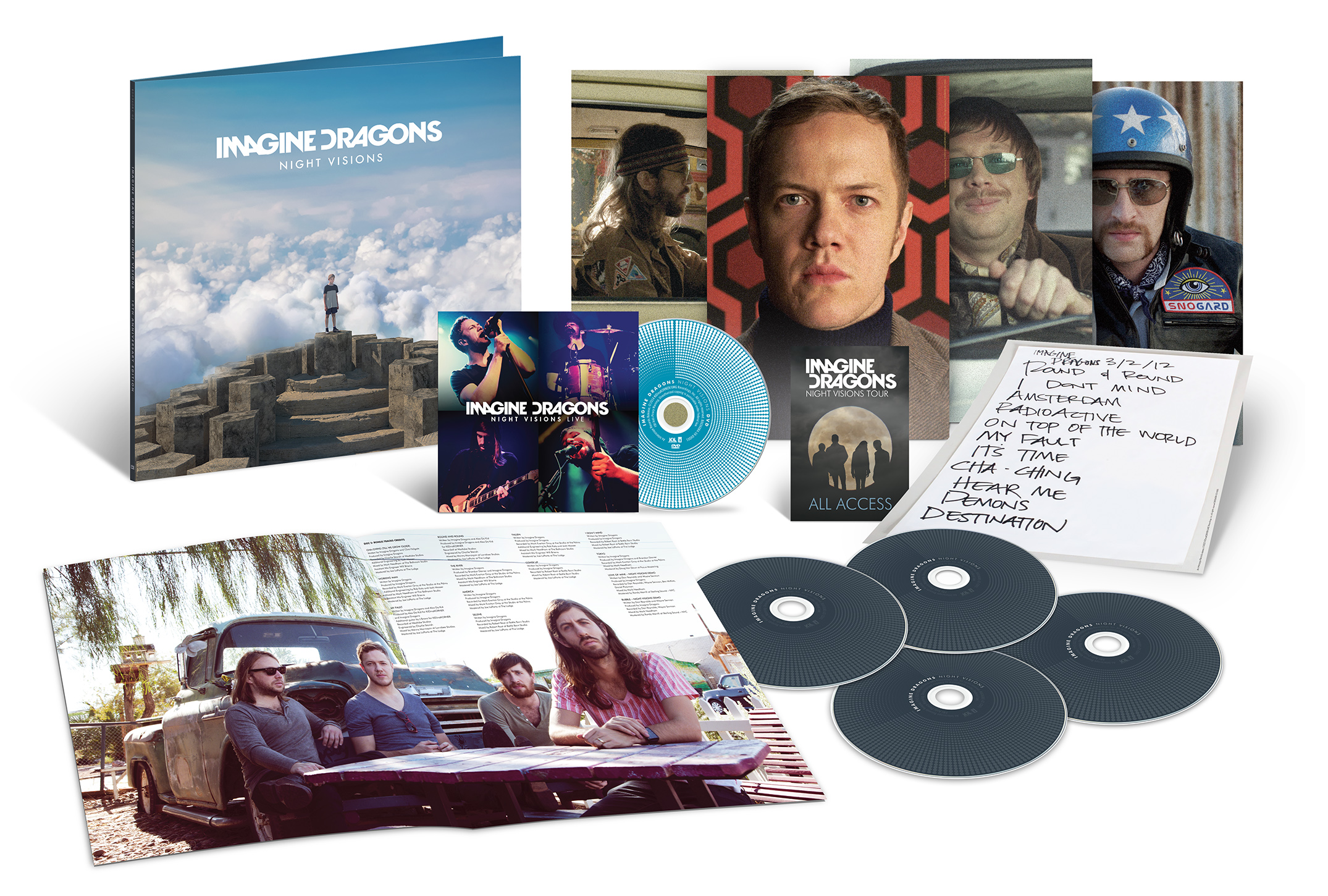IMAGINE DRAGONS - NIGHT VISIONS -4CD+DVD DELUXE BOXSET-
