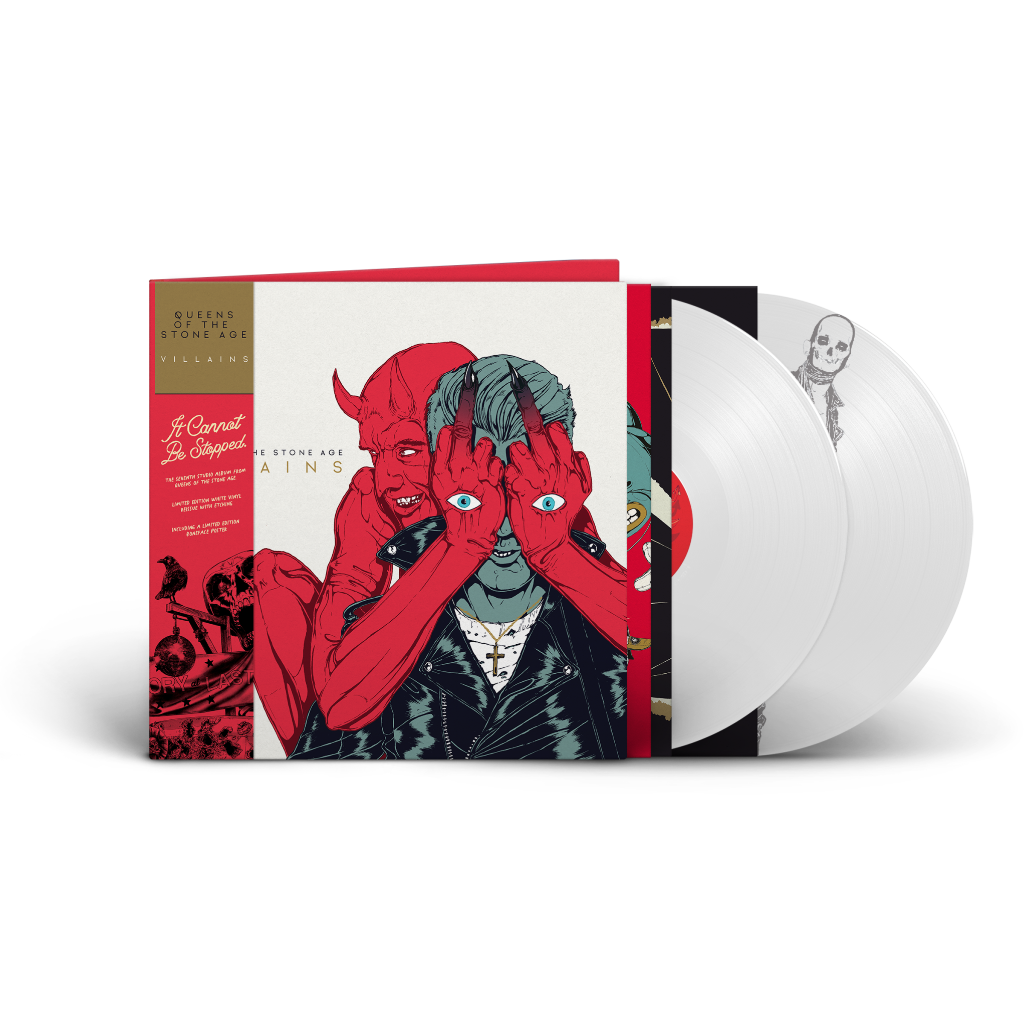 QUEENS OF THE STONE AGE - VILLIANS -WHITE OPAQUE-