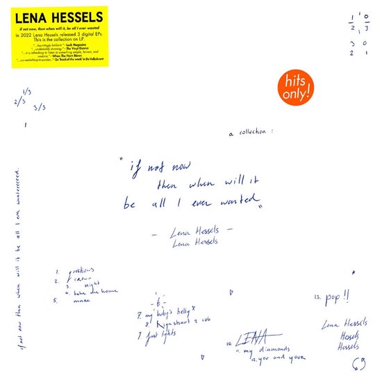 HESSELS, LENA - IF NOT NOW, THEN WHEN WILL IT, BE A