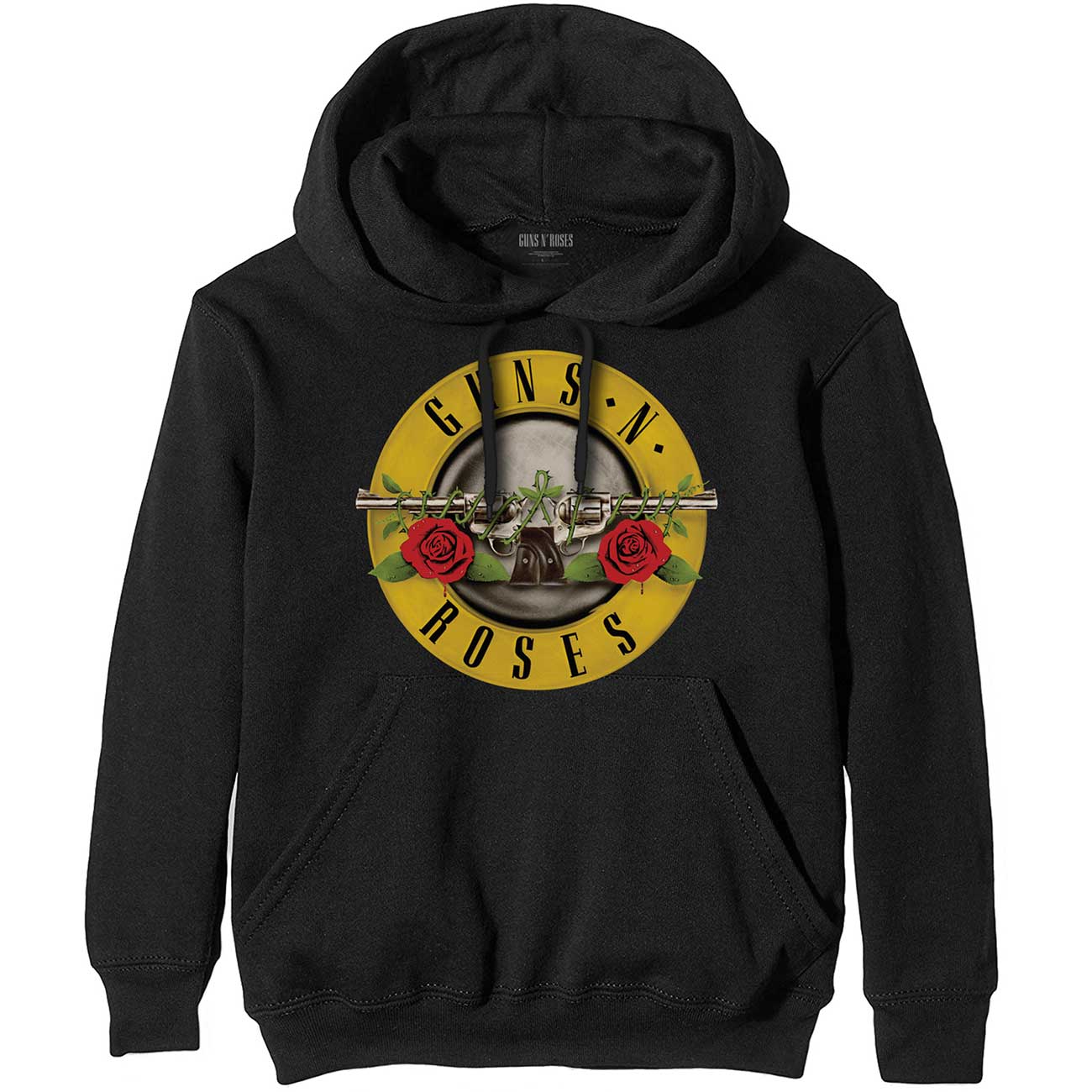 GUNS N' ROSES - CLASSIC LOGO HOODIE BLACK (XLARGE)