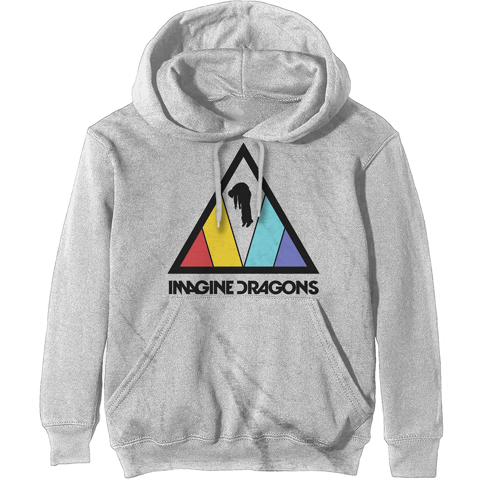 IMAGINE DRAGONS - TRANGLE LOGO HOODIE GREY (LARGE)