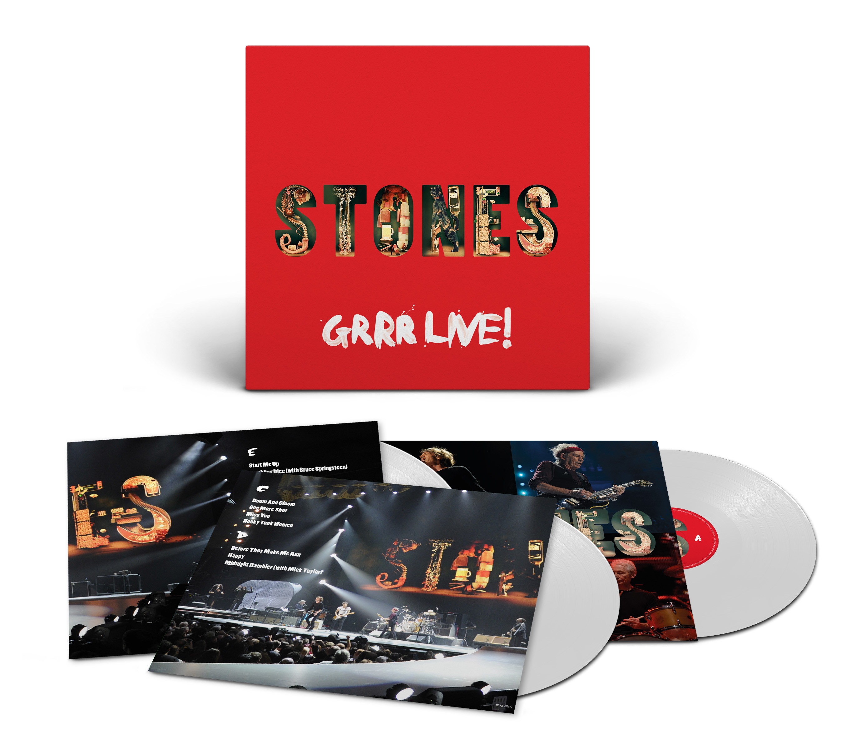 ROLLING STONES - GRRR LIVE!- WHITE VINYL-