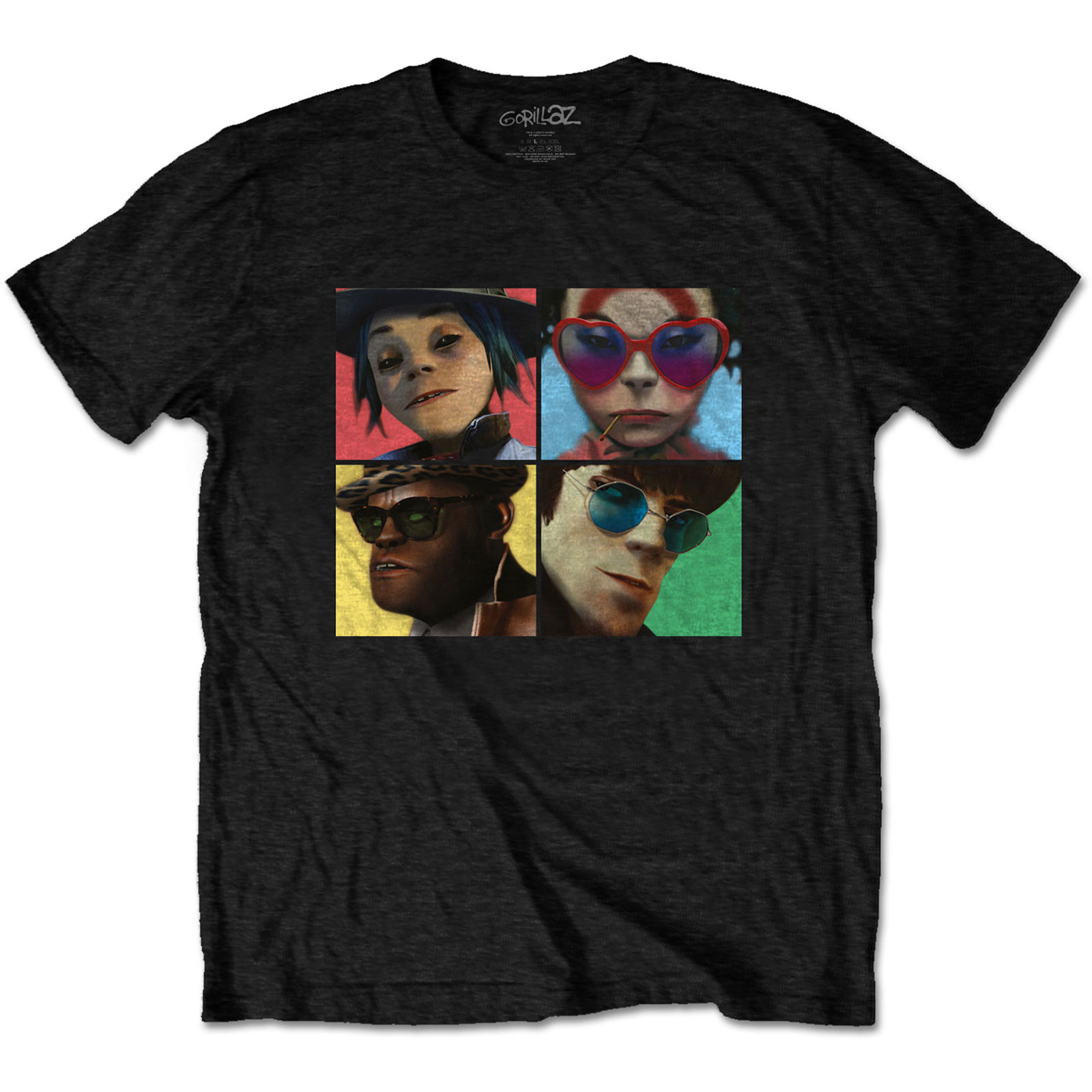 GORILLAZ - HUMANZ BLACK (LARGE)