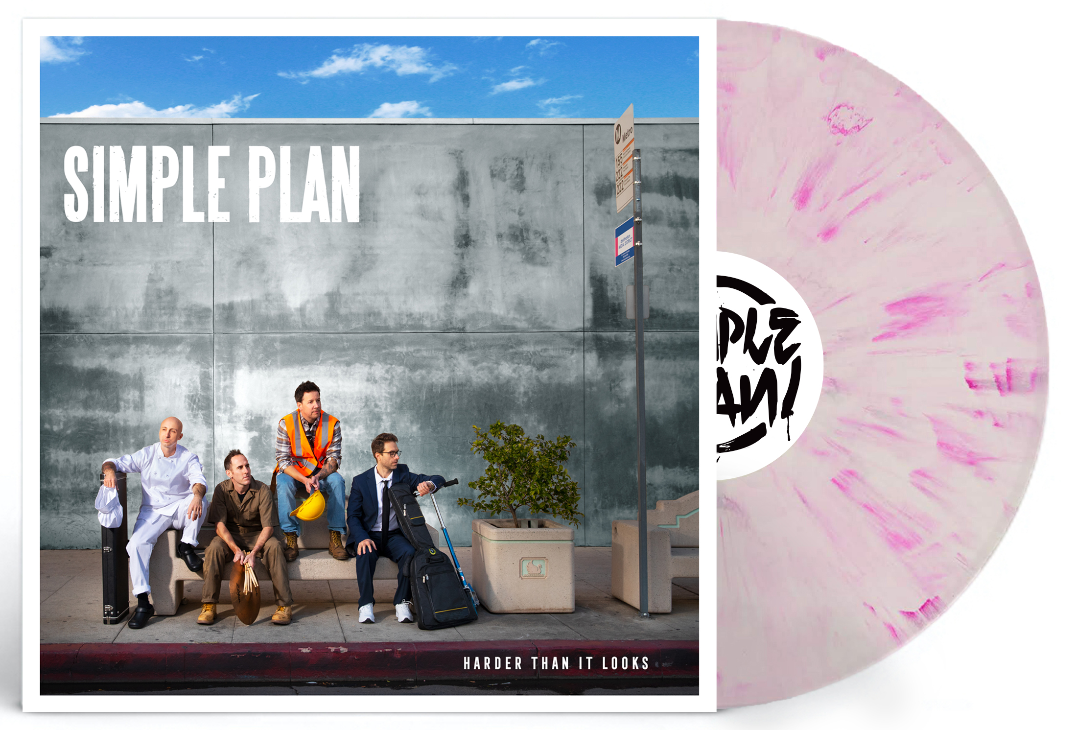 SIMPLE PLAN - HARDER THAN IT LOOKS -COLOURED-