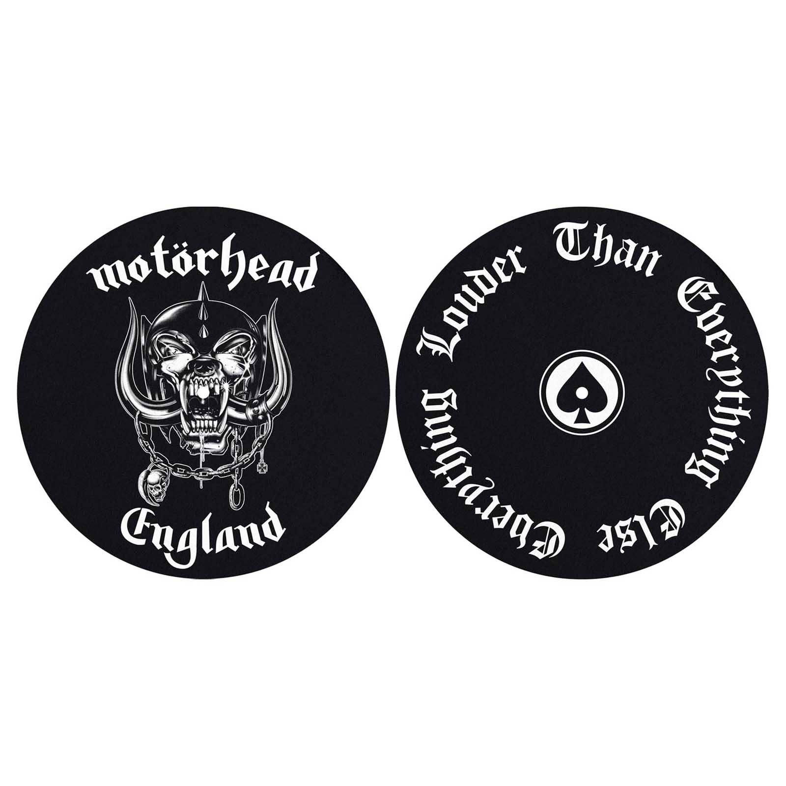 MOTORHEAD - TURNTABLE SLIPMAT SET: ENGLAND / LOUDER (X2)