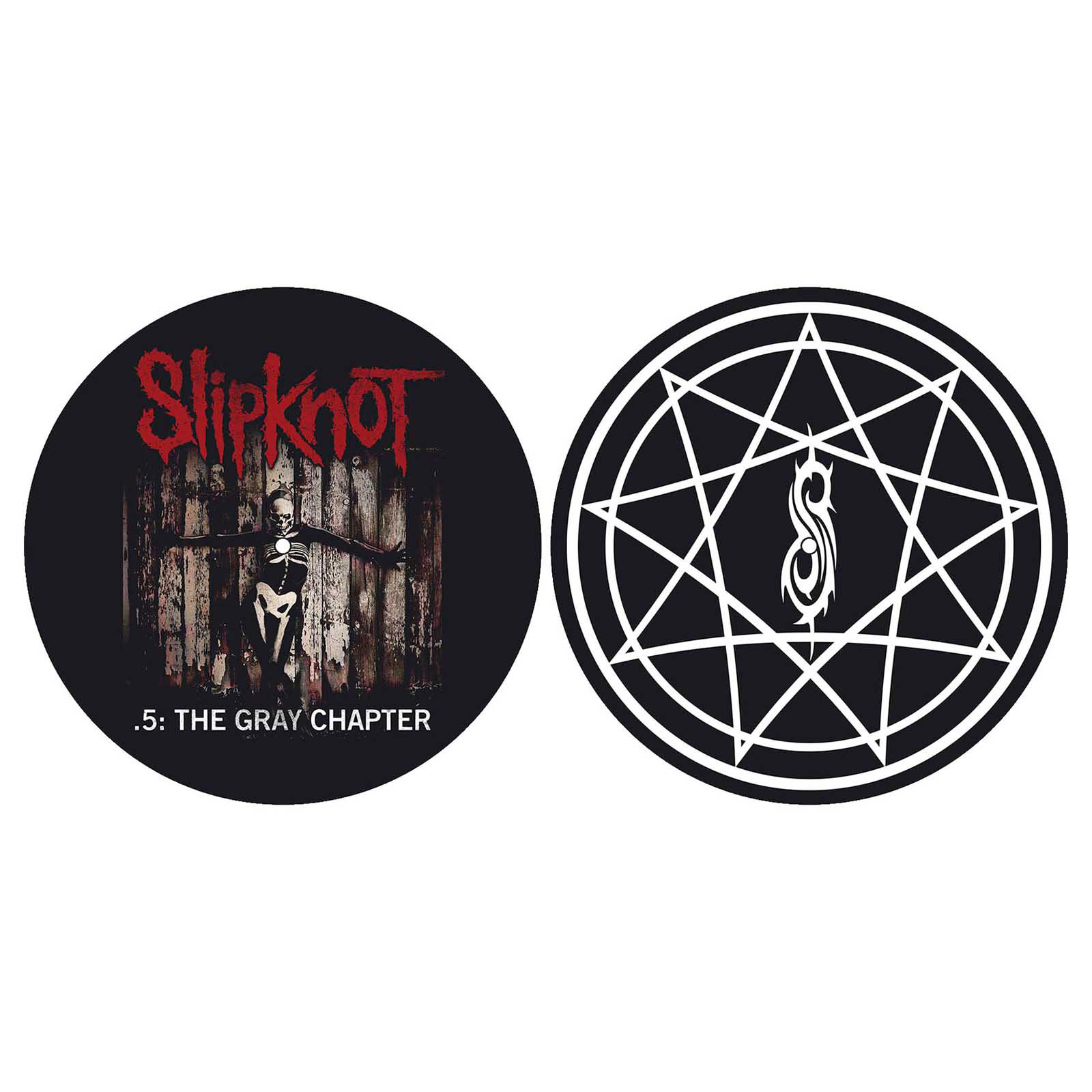 SLIPKNOT - TURNTABLE SLIPMAT SET: THE GRAY CHAPTER (X2)