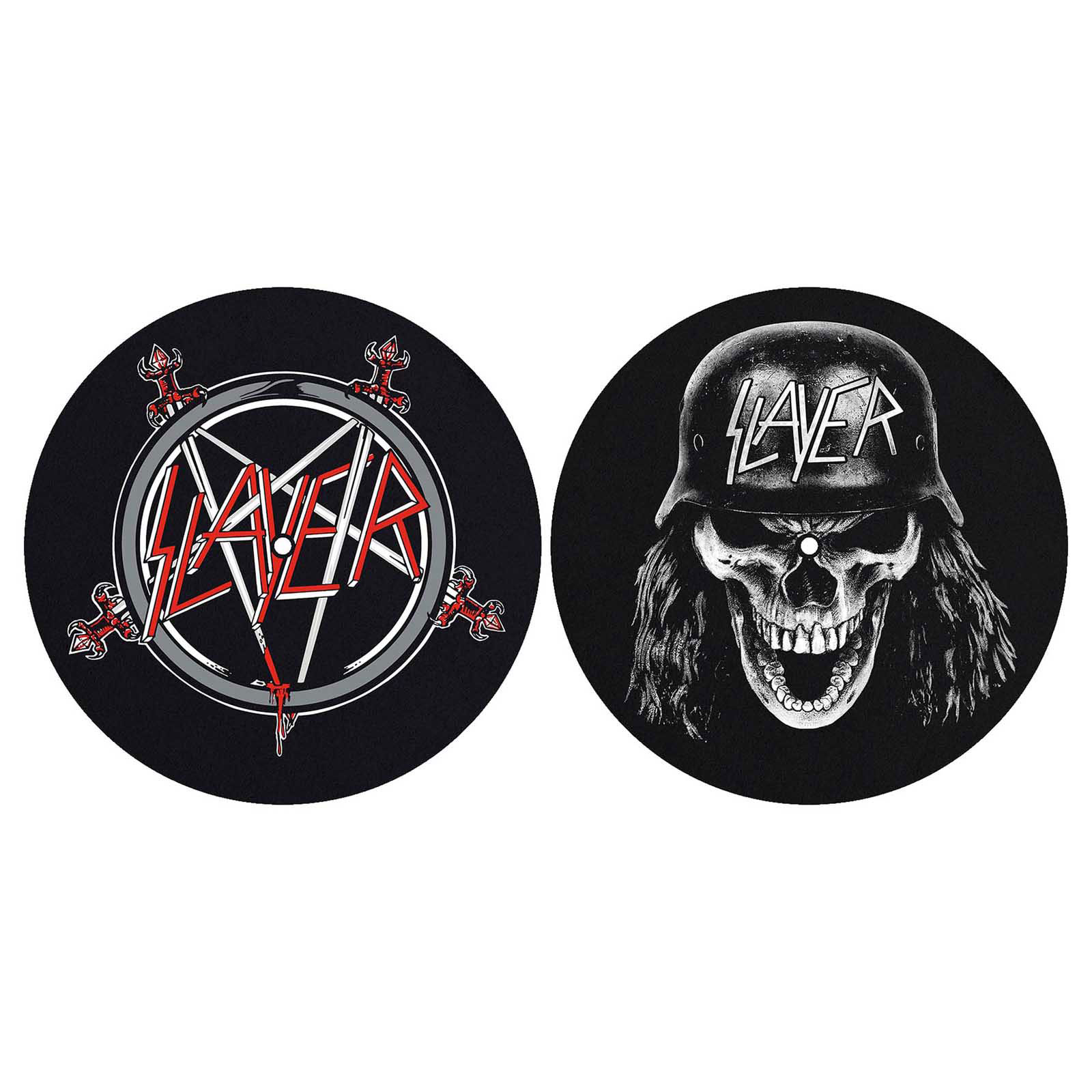 SLAYER - TURNTABLE SLIPMAT SET: PENTAGRAM / WEHRMACHT (X2)