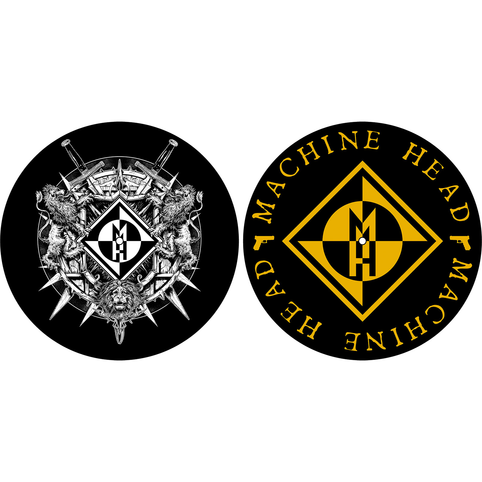 MACHINE HEAD - MACHINE HEAD TURNTABLE SLIPMAT SET: CREST (X2)