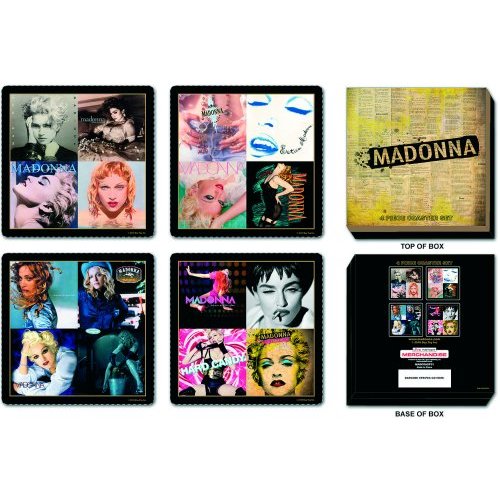 MADONNA - COASTER SET MIXED: 4 DIFFERENT DESIGNS