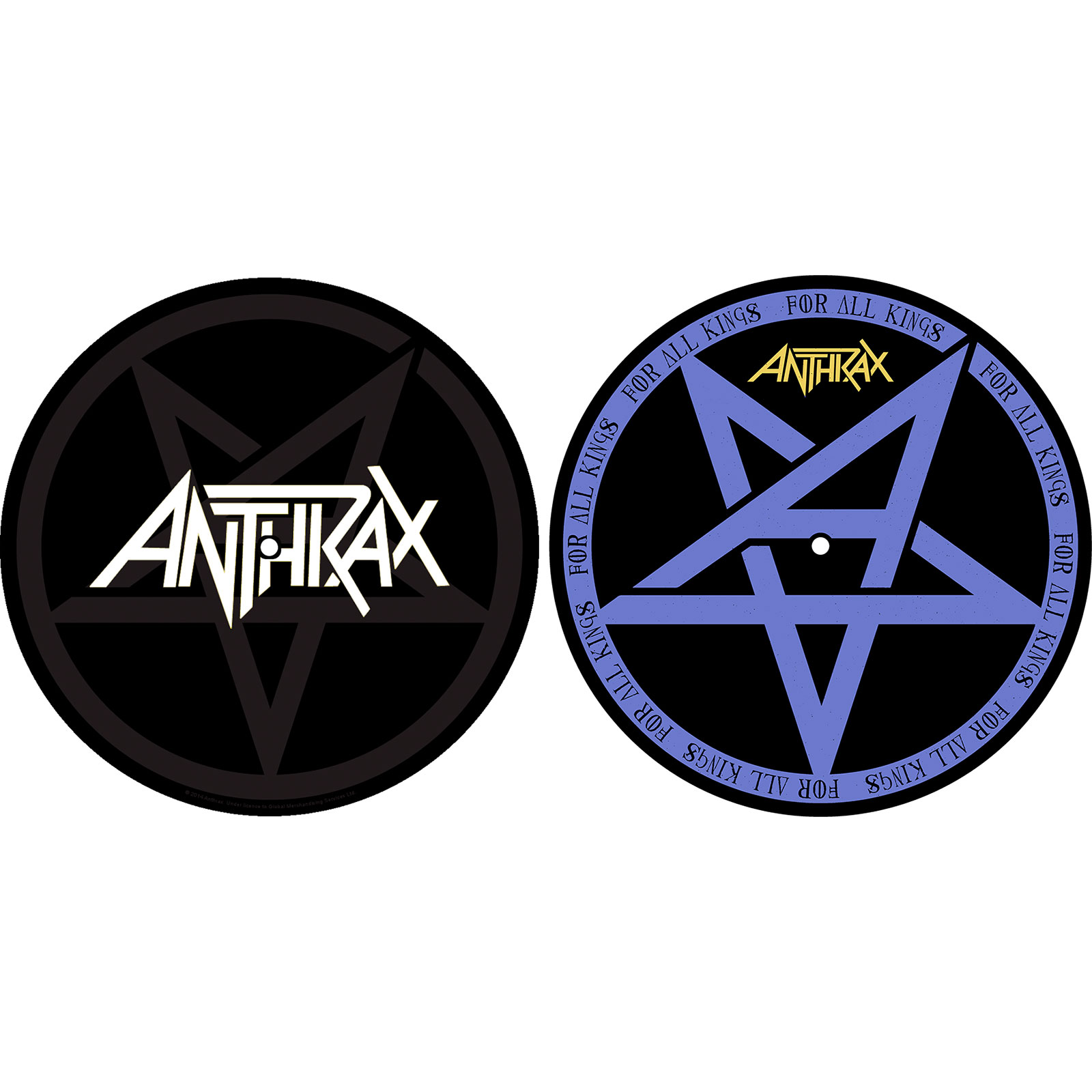 ANTHRAX - ANTHRAX TURNTABLE SLIPMAT SET (X2)