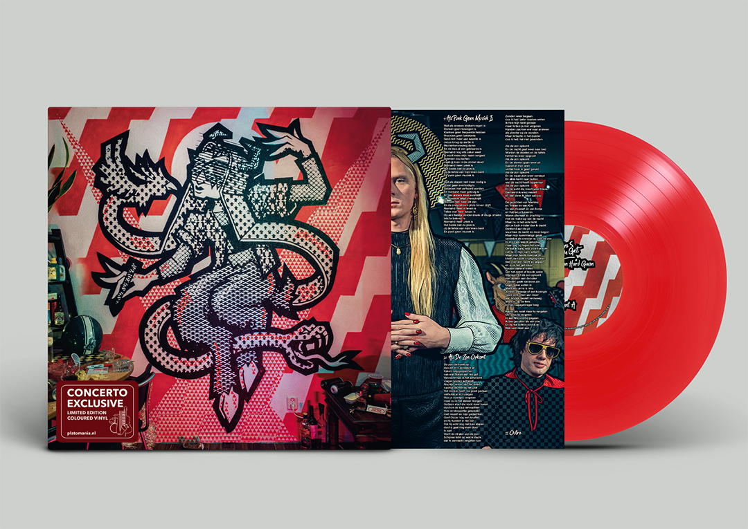 PRINS S. EN DE GEIT - ROOD STAAN HARD GAAN -ROOD VINYL/CONCERTO EXCLUSIVE-