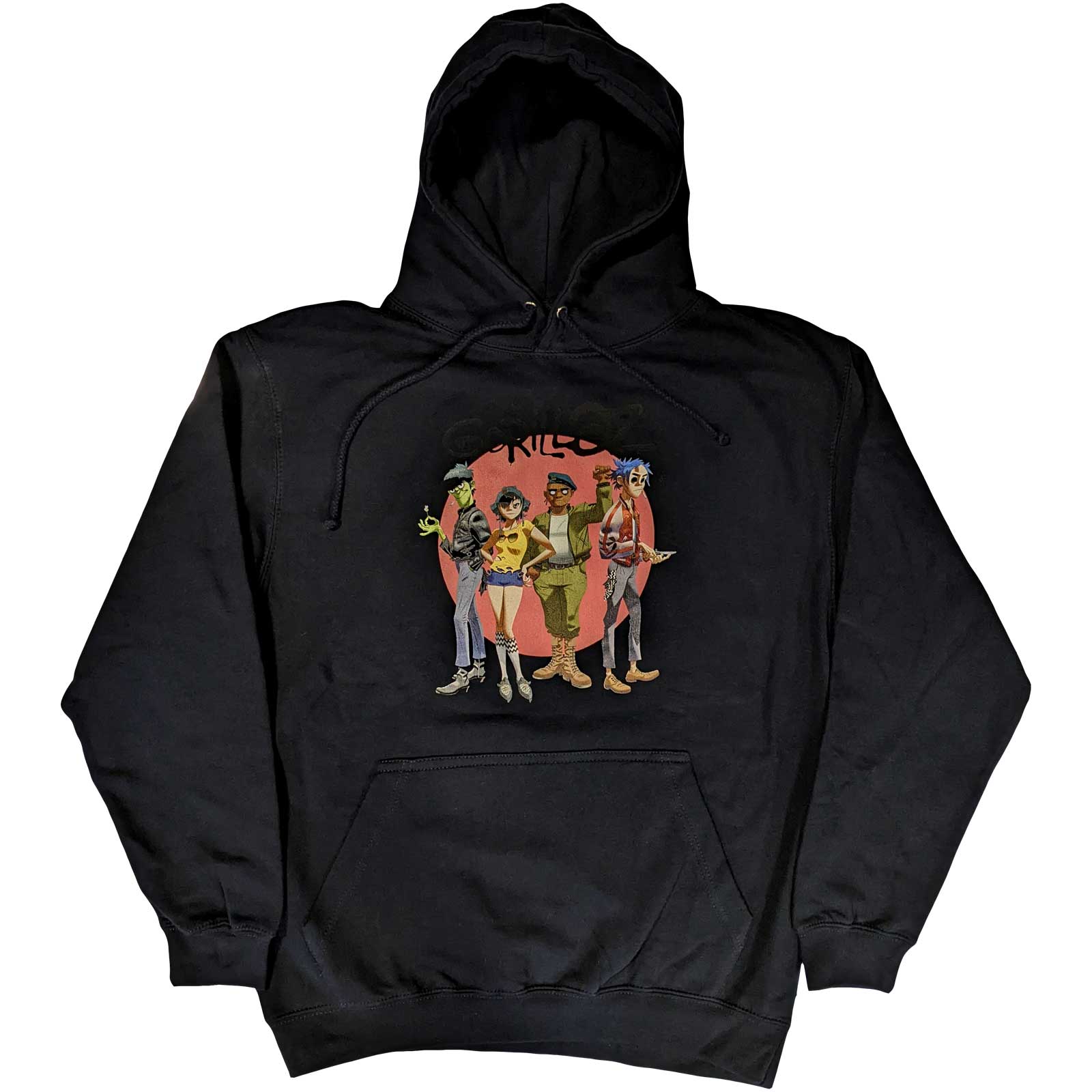 GORILLAZ - HOODIE GROUP CIRCLE RISE -XLARGE-
