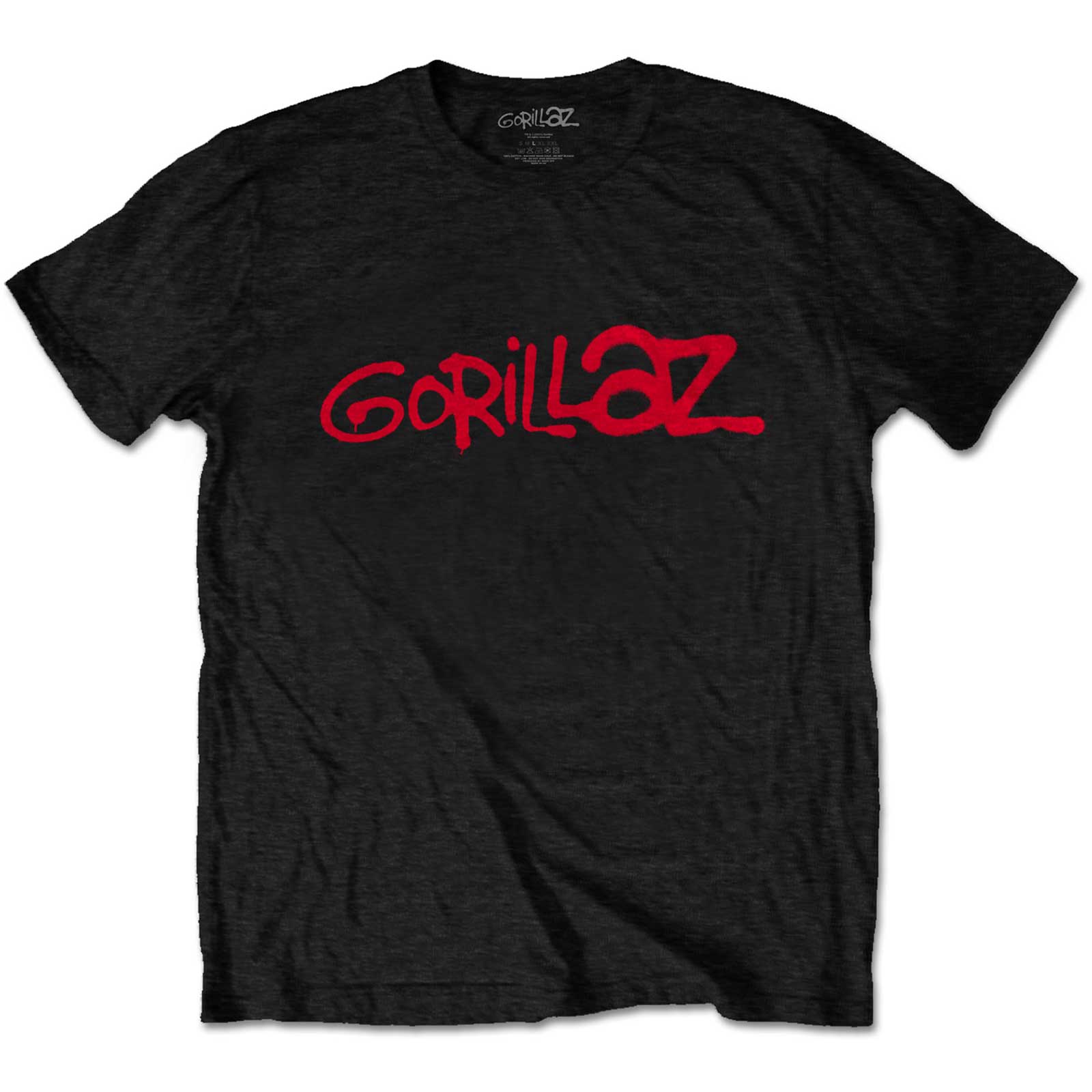 GORILLAZ - LOGO (BLACK) -XXL-