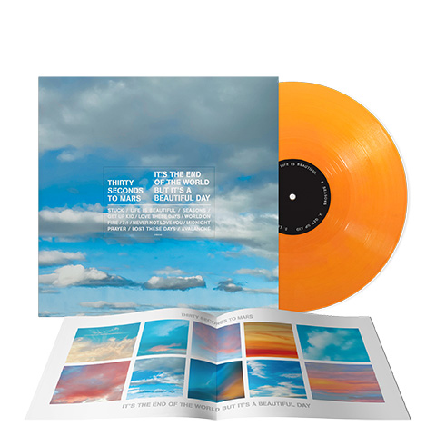 THIRTY SECONDS TO MARS - IT'S THE END OF THE WORLD...-INDIE ONLY OPAQUE ORANGE-