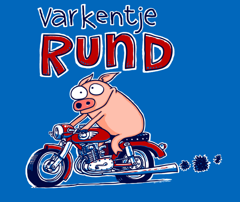 VARKENTJE RUND - MOTOR -KINDER- XSMALL