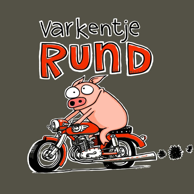 VARKENTJE RUND - MOTOR -VROUW- MEDIUM