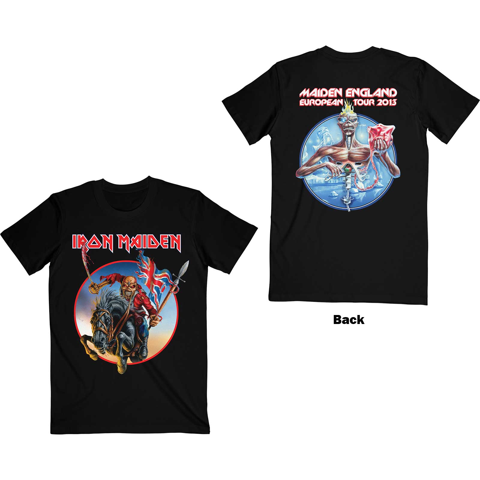 IRON MAIDEN - EURO TOUR (+BACK PRINT) -LARGE-