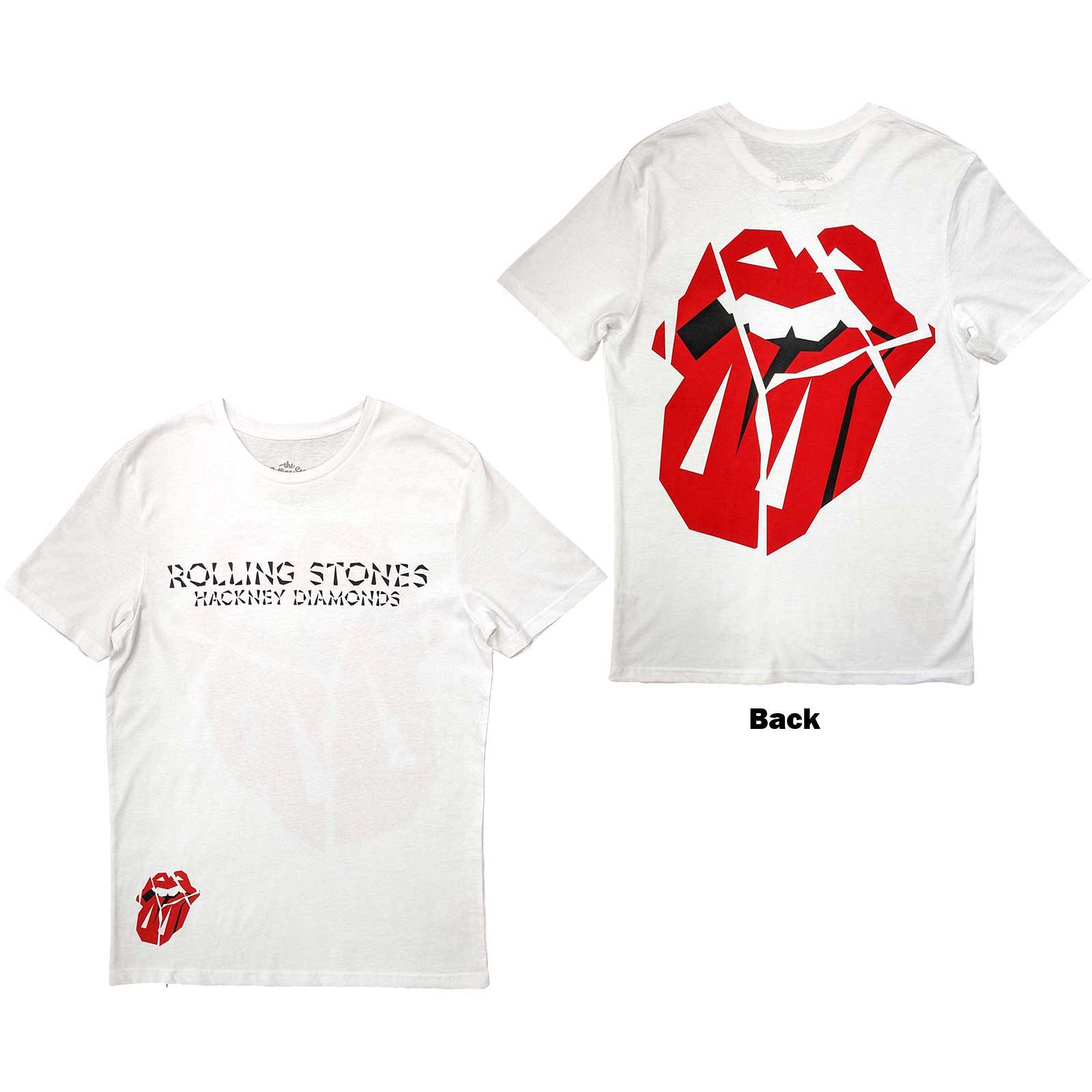ROLLING STONES - HACKNEY DIAMONDS -WHITE- (BACK PRINT) -M-