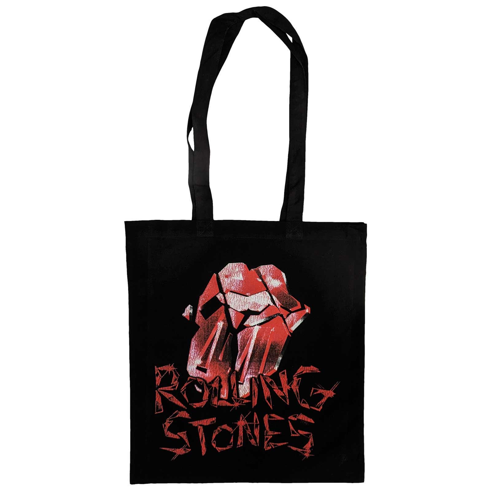 ROLLING STONES - TOTE BAG: HACKNEY DIAMONDS CRACKED E