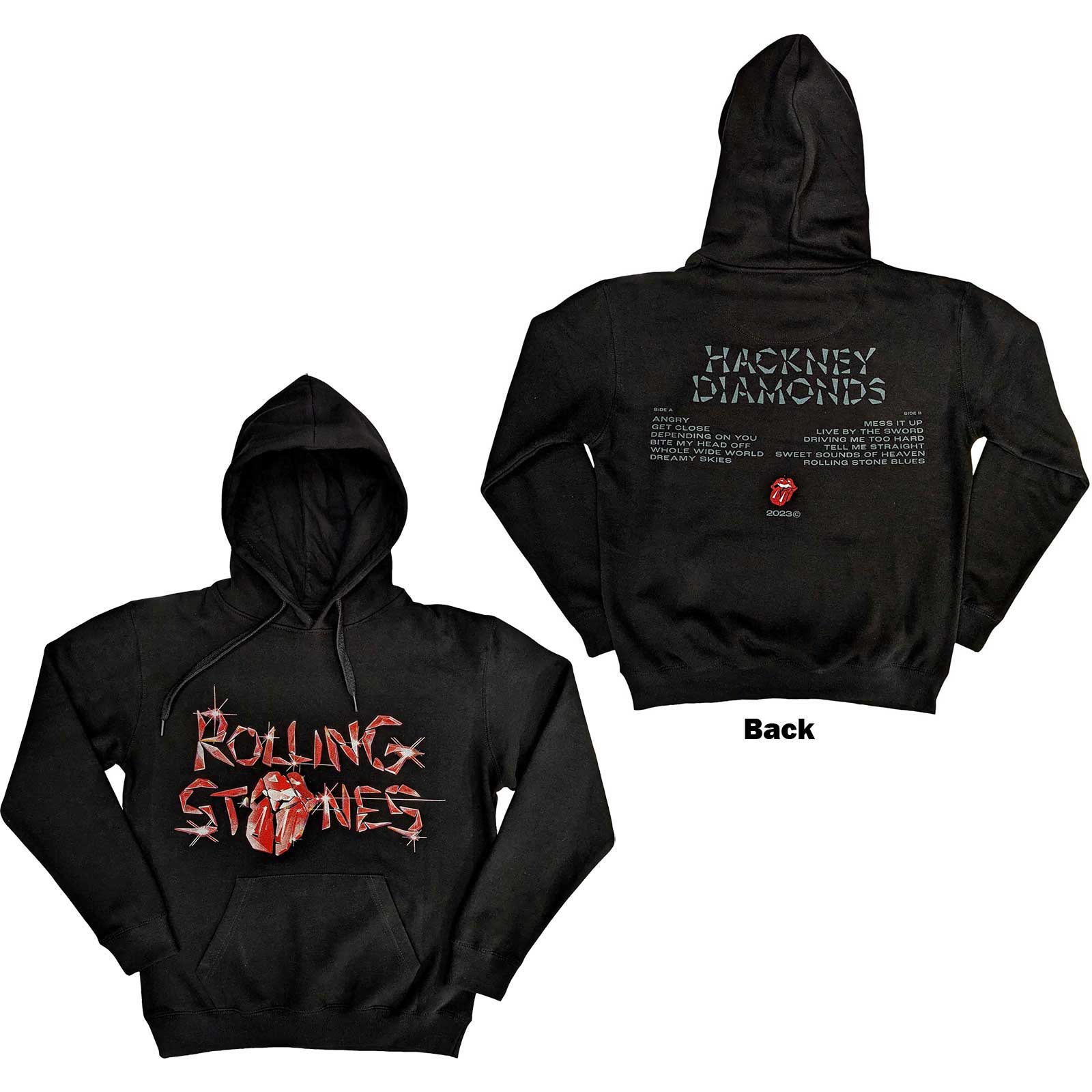 ROLLING STONES - HACKNEY DIAMONDS HOODIE -XLARGE-