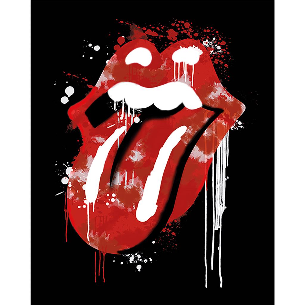 ROLLING STONES - THE ROLLING STONES (GRAFFITI LIPS) 40X50 CANVAS