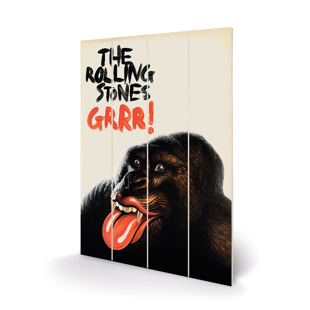 ROLLING STONES - GRRR WOODPANEL
