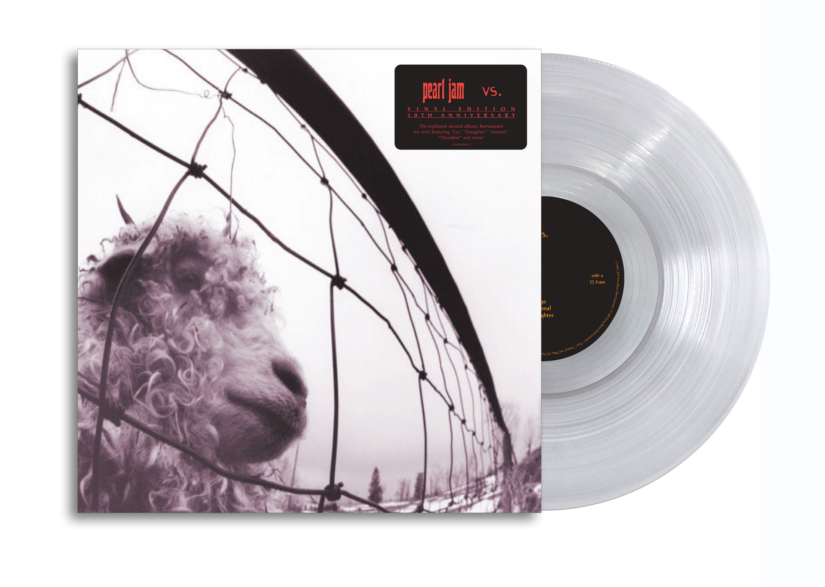 PEARL JAM - VS. -30TH ANN/CLEAR VINYL/1LP-
