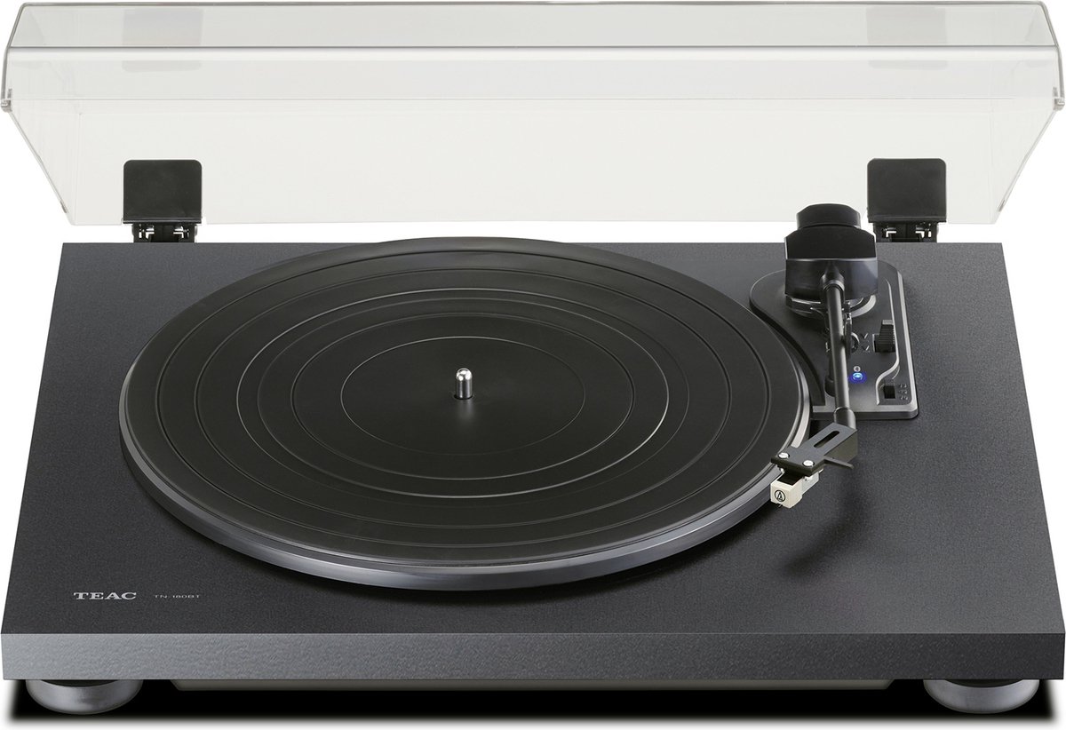 PLATENSPELER - TEAC TN-180BT-A3/B - BLUETOOTH-MET AUDIO-T/ZWART