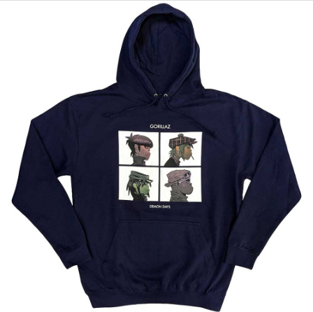 GORILLAZ - HOODIE DEMON DAYS -LARGE-