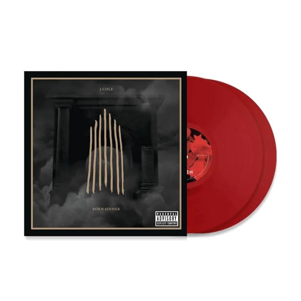J. COLE - BORN SINNER -RED VINYL-