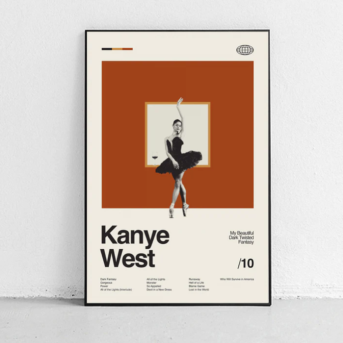 WEST, KANYE - MY BEAUTIFUL DARK... -SANDGRAIN POSTER 40X60-