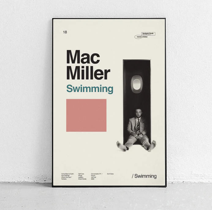 MILLER, MAC - SWIMMING -SANDGRAIN POSTER 40X60-