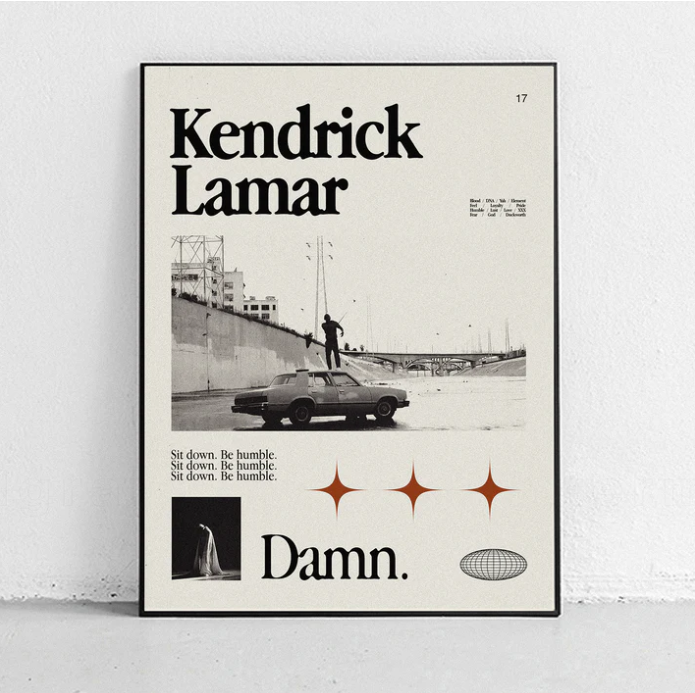 LAMAR, KENDRICK - DAMN -SANDGRAIN POSTER 40X60-
