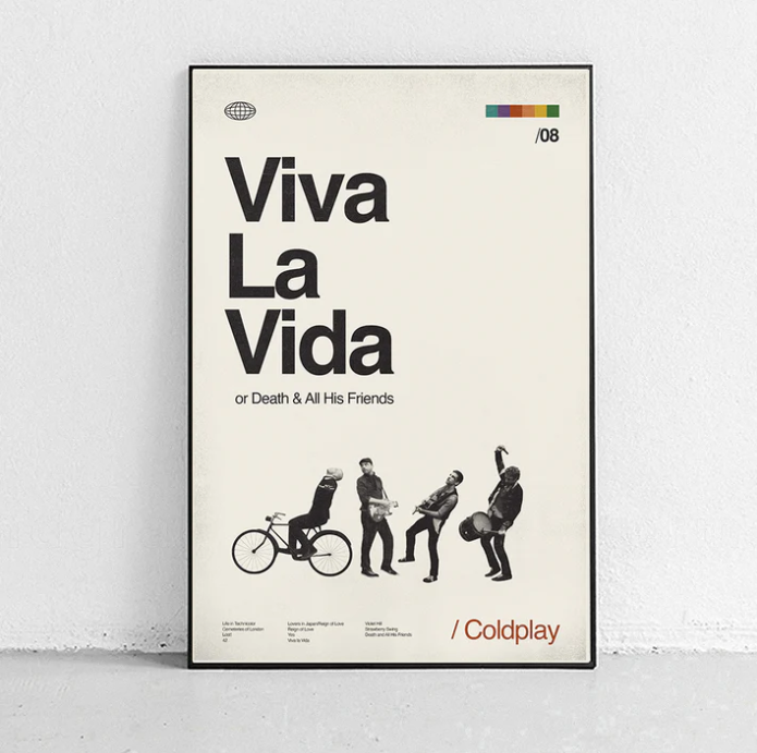 COLDPLAY - VIVA LA VIDA -SANDGRAIN POSTER 40X60-