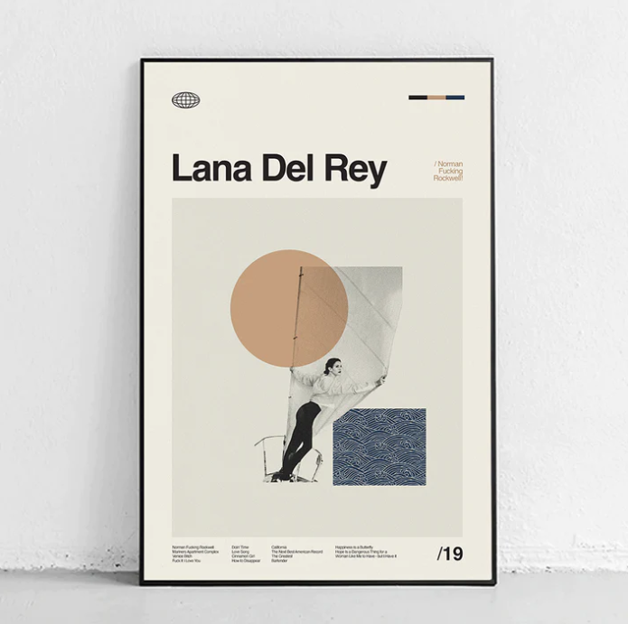 REY, LANA DEL - NORMAN FUCKING ROCKWELL -SANDGRAIN POSTER 40X60-